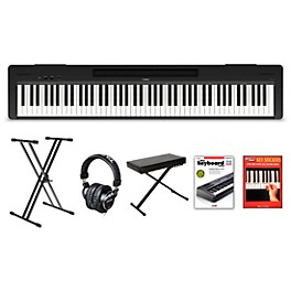 Yamaha P-143 88-Key Digital Piano Package Black Beginner Package