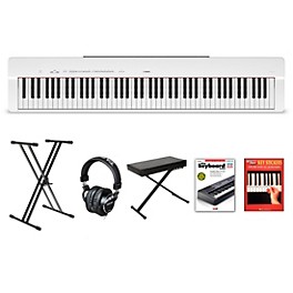 Yamaha P-225 88-Key Digital Piano White Beginner Package