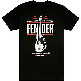 Fender P Bass T-Shirt XXX Large Black