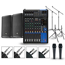 Yamaha PA Package with MG10XUF Mixer and Electro-Voice ELX200 Powered Speakers 10" Mains
