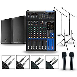 Yamaha PA Package with MG10XUF Mixer and Electro-Voice ELX200 Powered Speakers 15" Mains