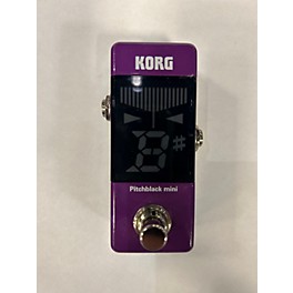 Used KORG PITCHBLACK MINI PURPLE Tuner Pedal