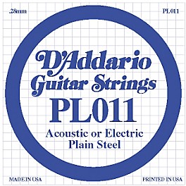 D'Addario PL011 Plain Steel Guitar Strings