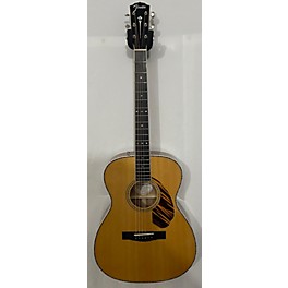 Used Fender PO220E ORCHESTRA NATURAL Acoustic Electric Guitar