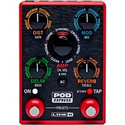 POD Express Guitar Effects Processor Red