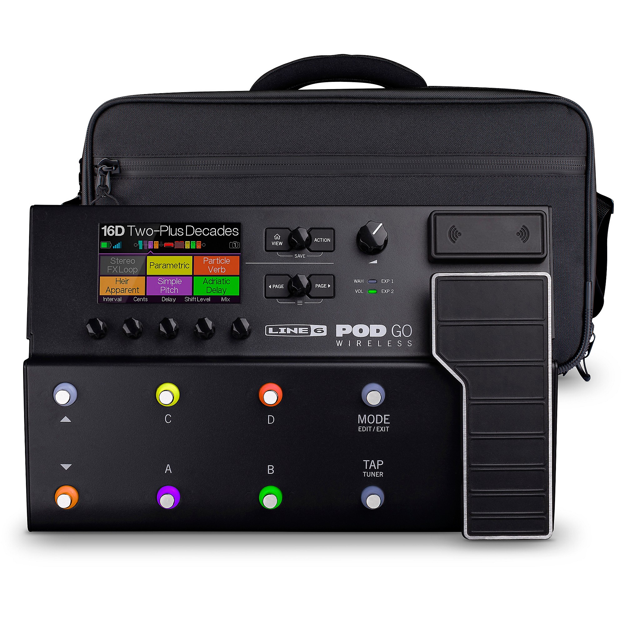 Line 6 POD Go Wireless Guitar MultiEffects Processor with Shoulder Bag