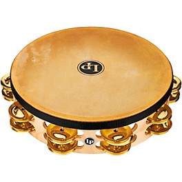Open Box LP PRO Double Row Headed Tambourine Level 1 10 in. Brass