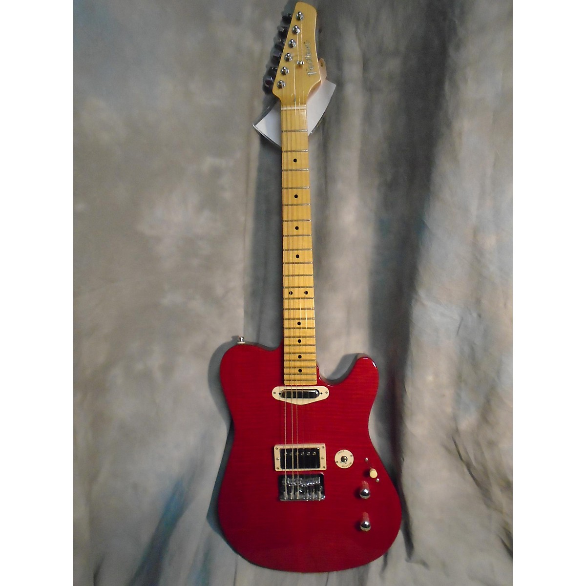 Used Buzz Feiten PRO Solid Body Electric Guitar Red Guitar Center