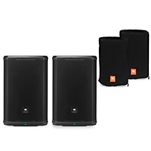 JBL PRX915 15" Powered Speaker Pair Package With Water-Resistant Covers
