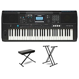 Yamaha PSR-E473 High-Level Portable Keyboard Package
