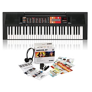 Yamaha PSR-F51 61-Key Portable Keyboard with Survival Kit A2  