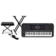 Yamaha PSR-SX720 61-Key Mid-Level Arranger Keyboard Essentials Bundle