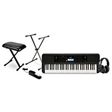 Yamaha PSRE383 61-Key Portable Keyboard Essentials Bundle