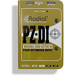 Radial Engineering PZ-DI Acoustic/Orchestral Instrument Active Direct Box