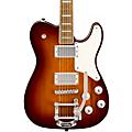 Squier Paranormal Troublemaker Telecaster Deluxe Electric Guitar With Bigsby Vibrato - Honey Sunburst