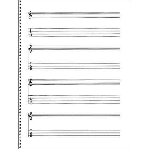 Guitar Tablature Manuscript Paper Standard Epub-Ebook