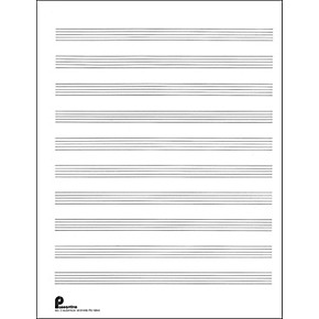 clef blank sheet alto music Paper Filler No.2 Music 8 Music 96 Pages, Passantino Sales