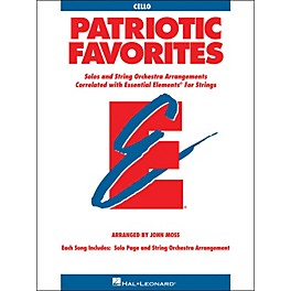 Hal Leonard Patriotic Favorites for Strings Cello Essential Elements