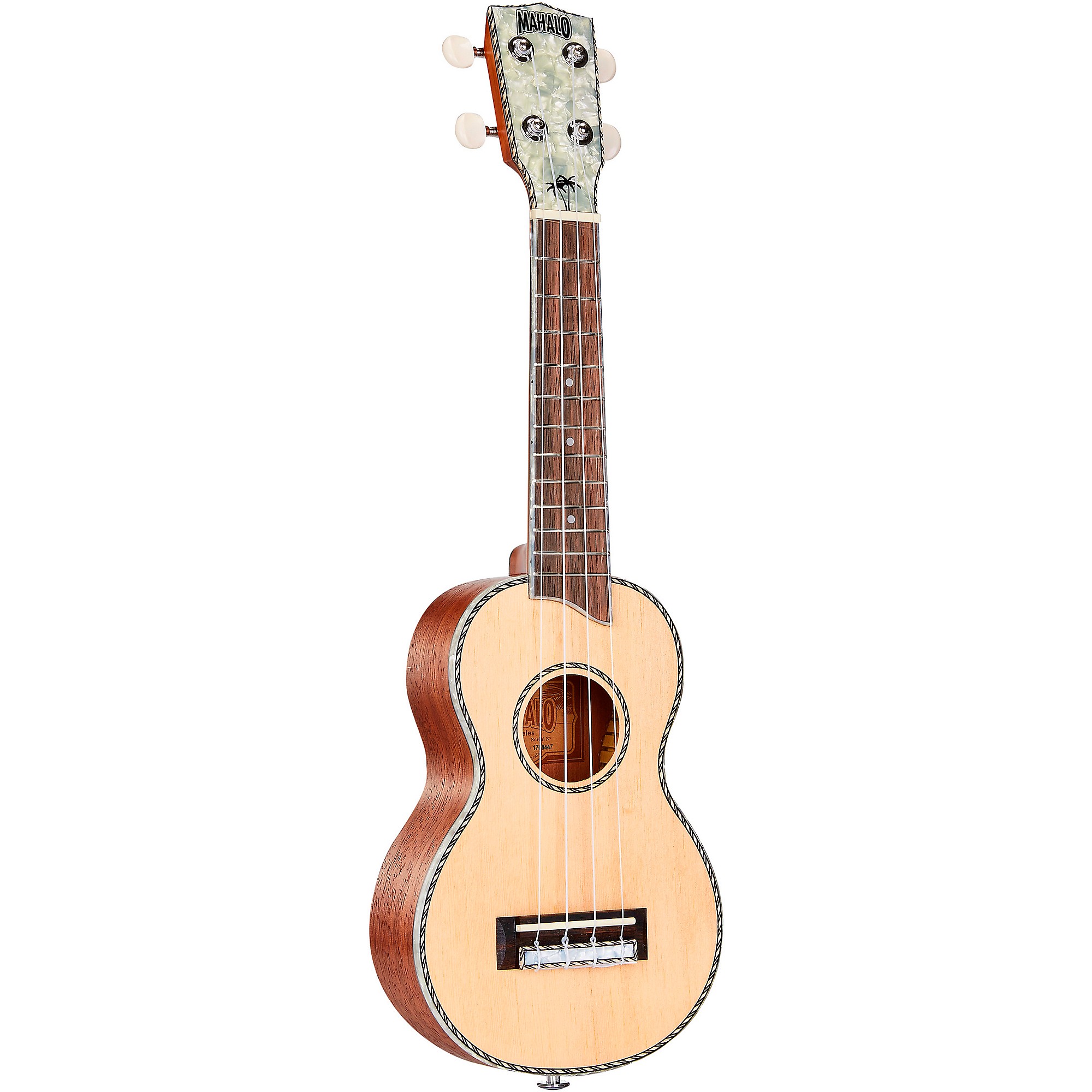 Mahalo Pearl Series Soprano Ukulele Natural Guitar Center