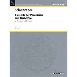 Schott Percussion Concerto No. 1 (Percussion and 2 Pianos, 4 Hands Reduction) Percussion Series