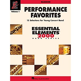 Hal Leonard Performance Favorites, Vol. 1 - Bassoon Concert Band Level 2 Composed by Various
