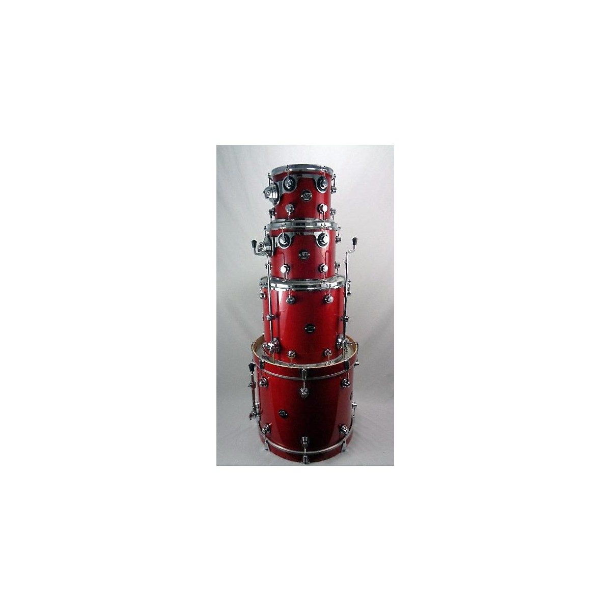 Used DW Performance Series Drum Kit Candy Apple Red Guitar Center