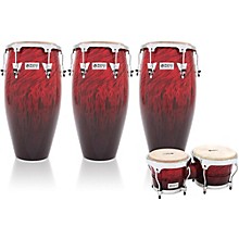 LP Performer Series 3-Piece Conga and Bongo Set with Chrome Hardware