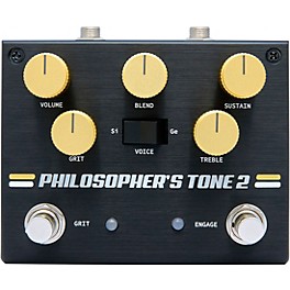 Pigtronix Philosopher Tone 2 Optical Compressor With Grit Effects Pedal