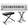 Yamaha Piaggero NP-15 61-Key Portable Keyboard Essentials Bundle White