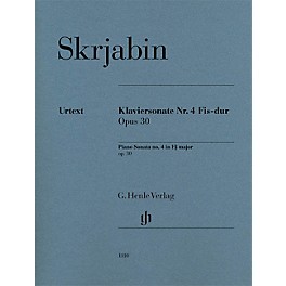 G. Henle Verlag Piano Sonata No. 4 in F-sharp major, Op. 30 Henle Music Folios Series Softcover
