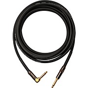 Platinum Instrument Cable with Right Angle to Straight End Connectors 12 ft. Right Angle to Straight