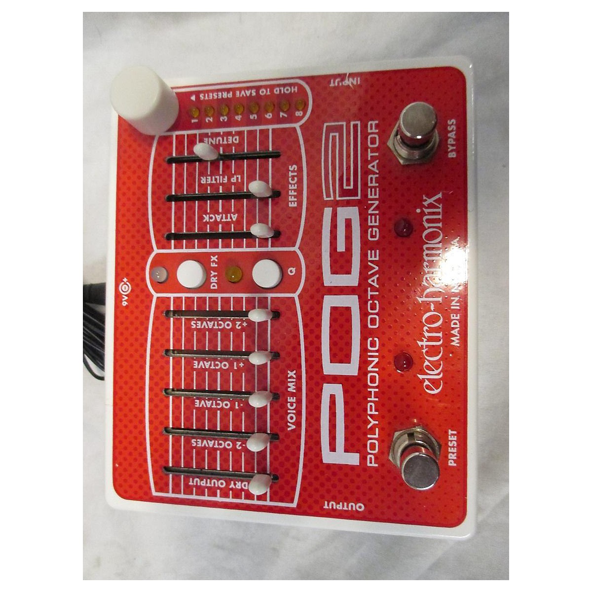 Used ElectroHarmonix Pog2 Polyphonic Octave Generator Effect Pedal