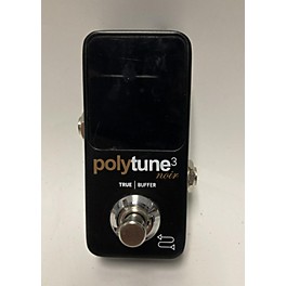Used TC Electronic Polytune Noir Mini 3 Tuner Tuner Pedal