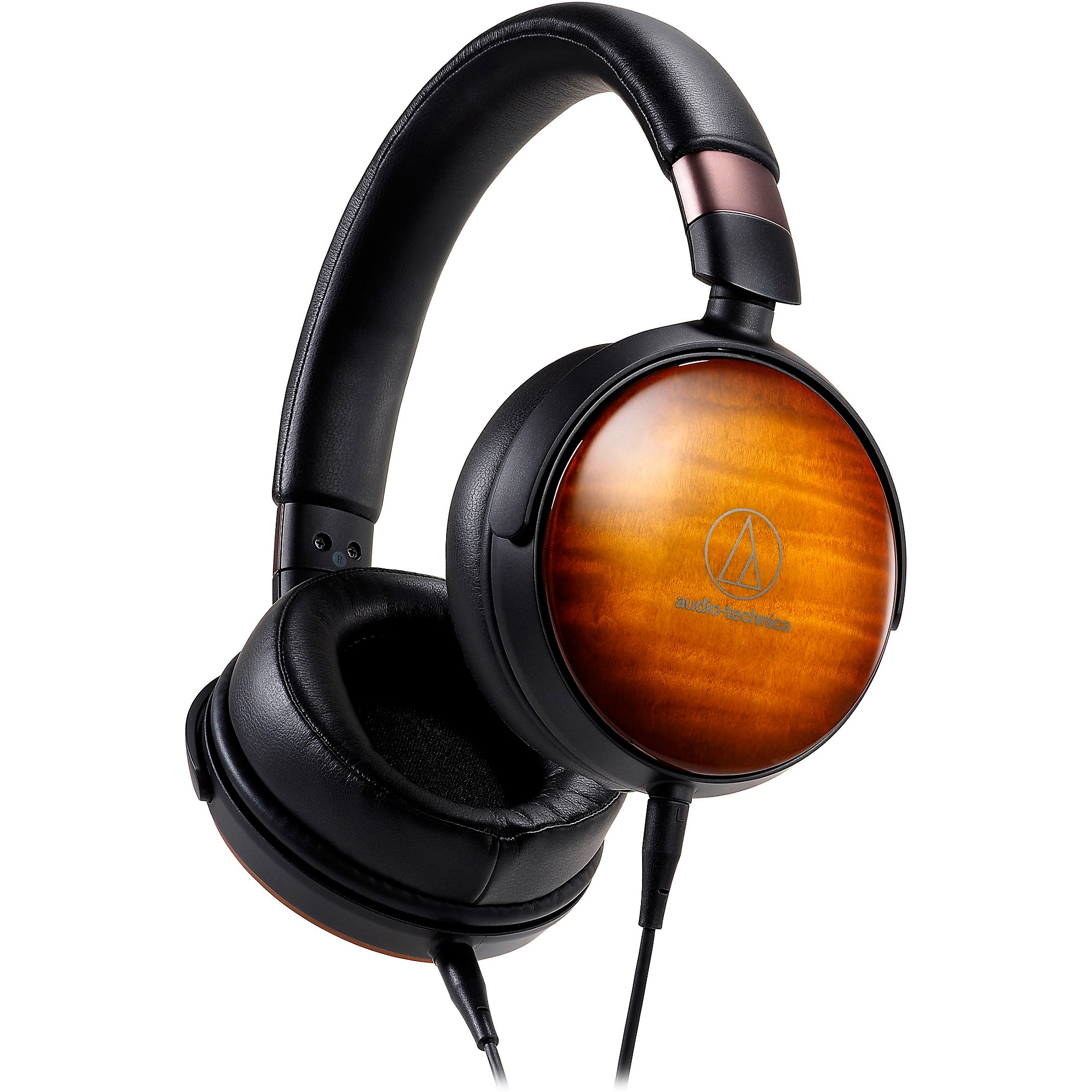 AudioTechnica Portable OverEar Wooden Headphones Flame Maple Guitar Center