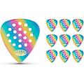 Pick Boy Pos-a-Grip Rainbow Cellulose Guitar Picks .75 mm 10 Pack