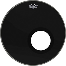 Remo Powerstroke 3 Ebony Resonant Bass Drum Head With 5" Port Hole