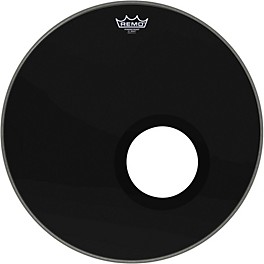 Remo Powerstroke 3 Ebony Resonant Bass Drum Head With 5" Port Hole