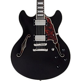 D'Angelico Premier DC Semi-Hollow Electric Guitar Black Flake