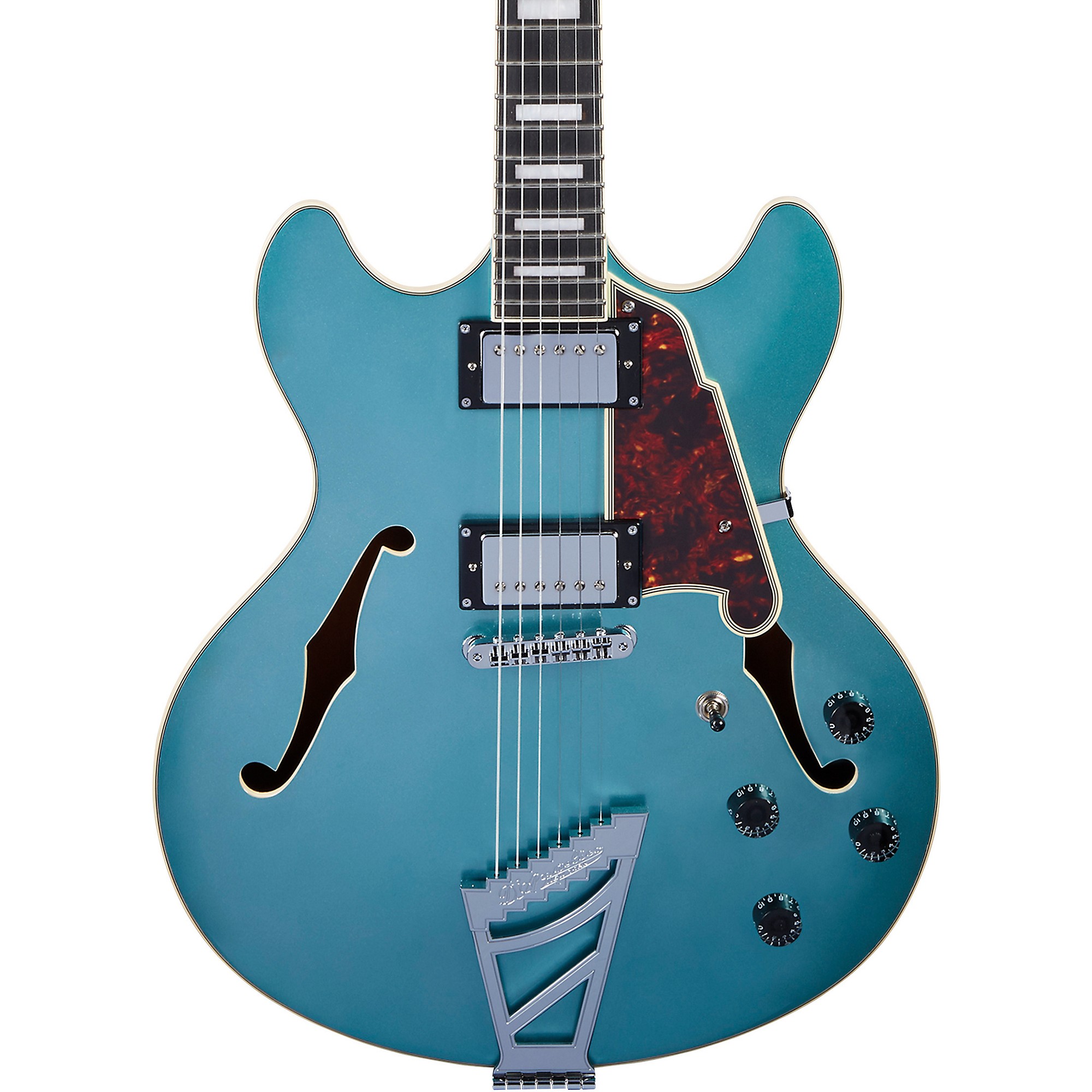 D'Angelico Premier DC Semi-Hollow Electric Guitar with Stairstep ...