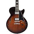 D'Angelico Premier SS Semi-Hollow Electric Guitar With Stopbar Tailpiece Brown Burst