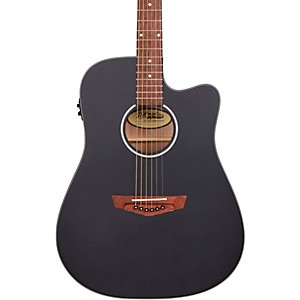 D'Angelico Premier Series Bowery CS Cutaway Orchestra Acoustic-Electric Guitar Matte Black 