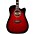 D'Angelico Premier Series Bowery Cutaway Dreadnought Acoustic-Electric Guitar Trans Black Cherry Burst