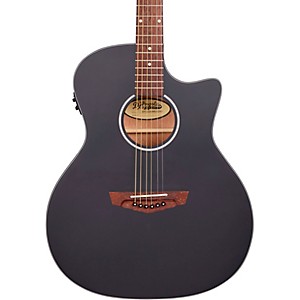 D'Angelico Premier Series Gramercy CS Cutaway Orchestra Acoustic-Electric Guitar Matte Black 