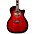 D'Angelico Premier Series Gramercy Single-Cutaway Grand Auditorium Acoustic-Electric Guitar Trans Black Cherry Burst