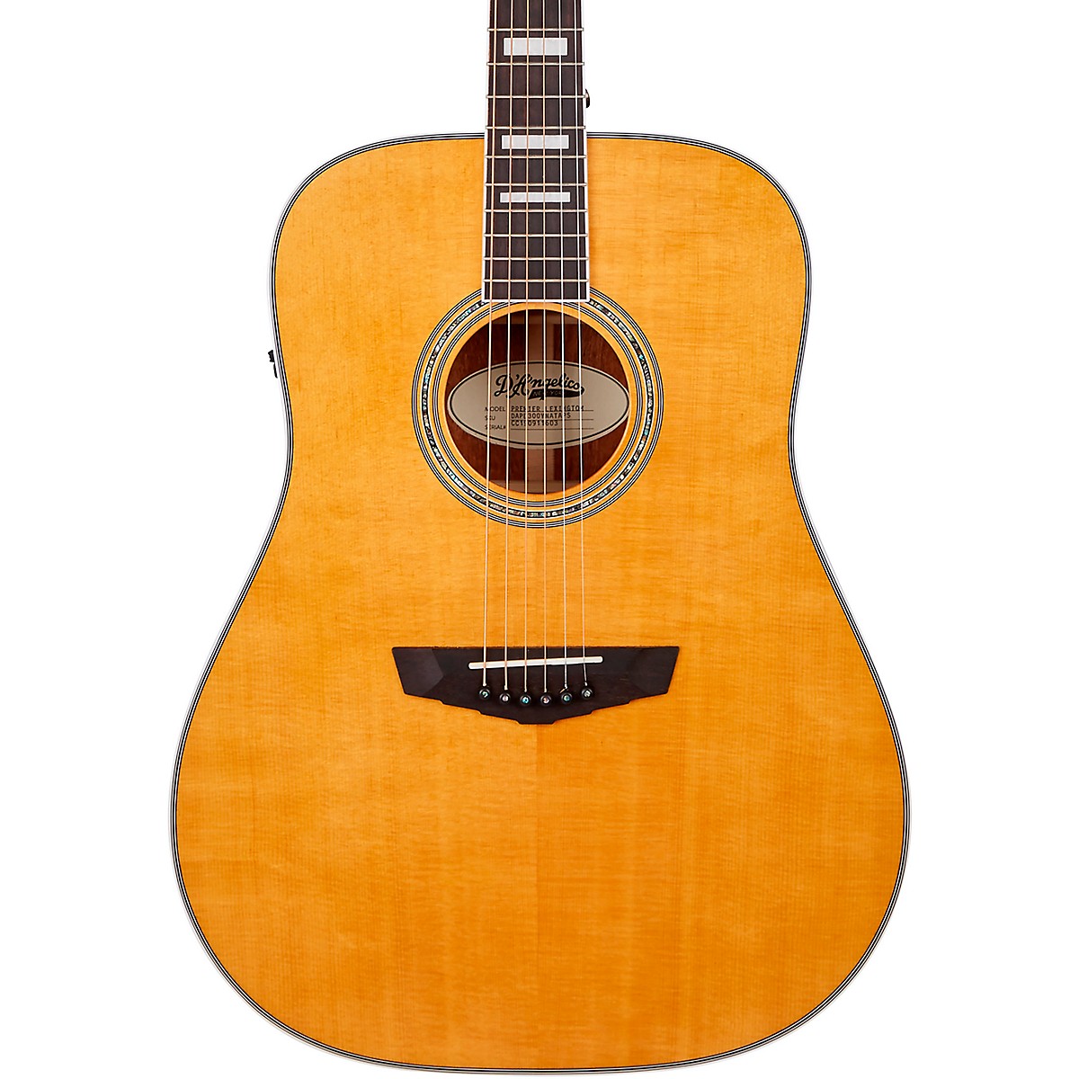 D'Angelico Premier Series Lexington Dreadnought Acoustic-Electric ...