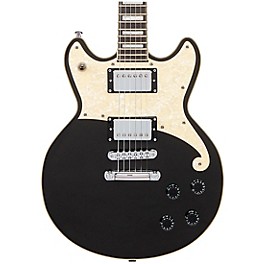 Blemished D'Angelico Premiere Series Brighton Solid Body Electric Guitar Double Cutaway Stopbar Tailpiece Level 2 Black Fl...