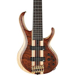 Blemished Ibanez Premium BTB1836 6-String Electric Bass Guitar Level 2 Natural Shadow Low Gloss 197881079796