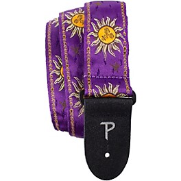 Perri's Premium Jacquard Guitar Strap Purple Suns 2 in.