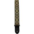 Perri's Premium Jaquard Weaved on Webbing Backing Guitar Strap Gold Tribal 2 in.