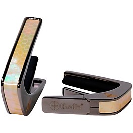 Thalia Premium Series Black Chrome Guitar Capo Vintage Pearl Save the Bees